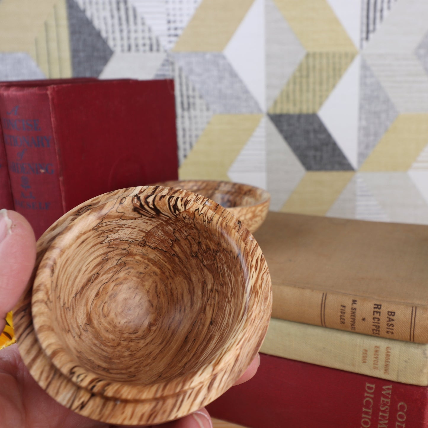 Hand Crafted Wooden Trinket Pot