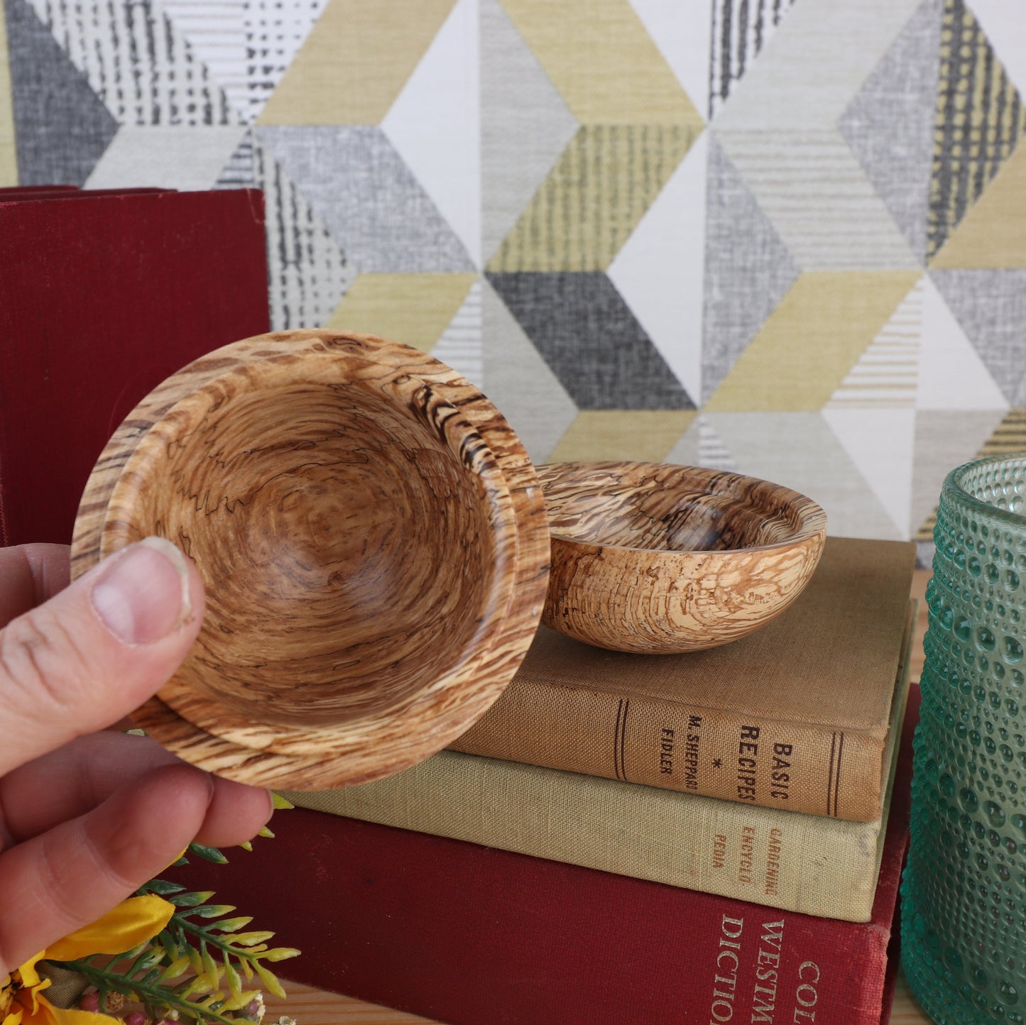 Hand Crafted Wooden Trinket Pot