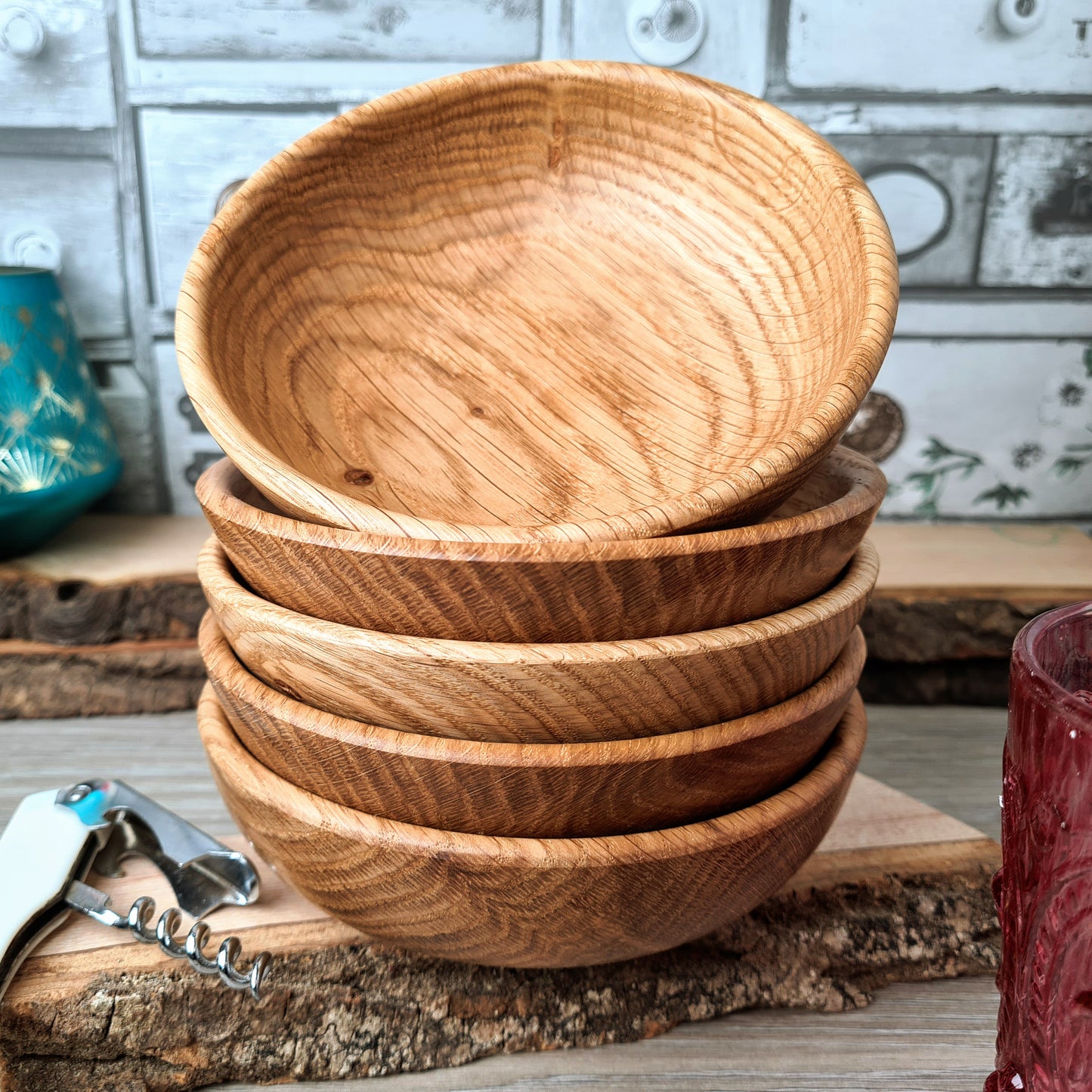 Artisan Wooden Snack Bowls - Crafted to Perfection, Served with Love