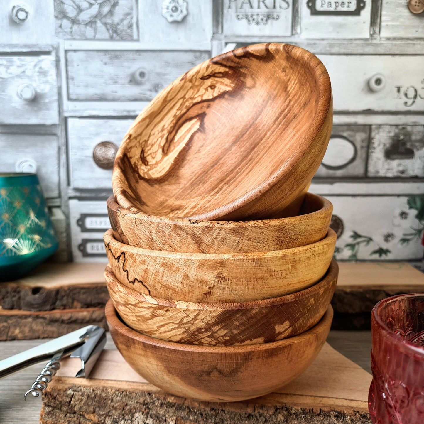 Artisan Wooden Snack Bowls - Crafted to Perfection, Served with Love