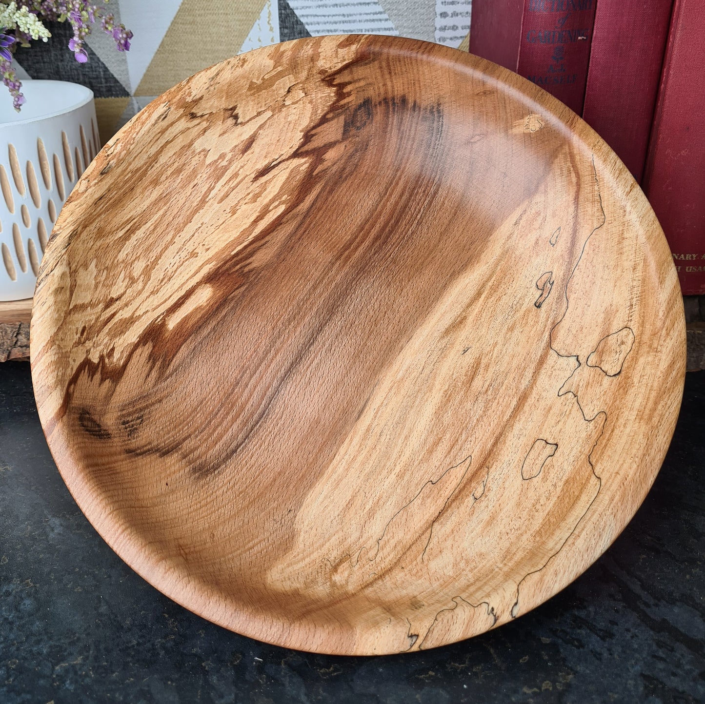 Enchanting Spalted Beech Bowl: Embrace Nature's Artistry