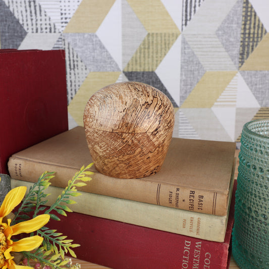 Hand Crafted Wooden Trinket Pot