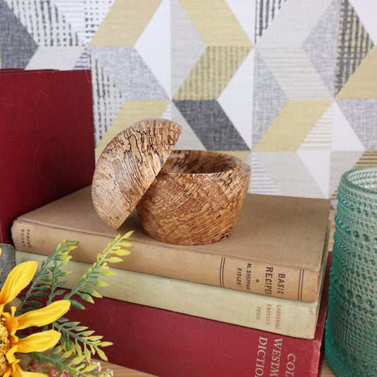 Hand Crafted Wooden Trinket Pot